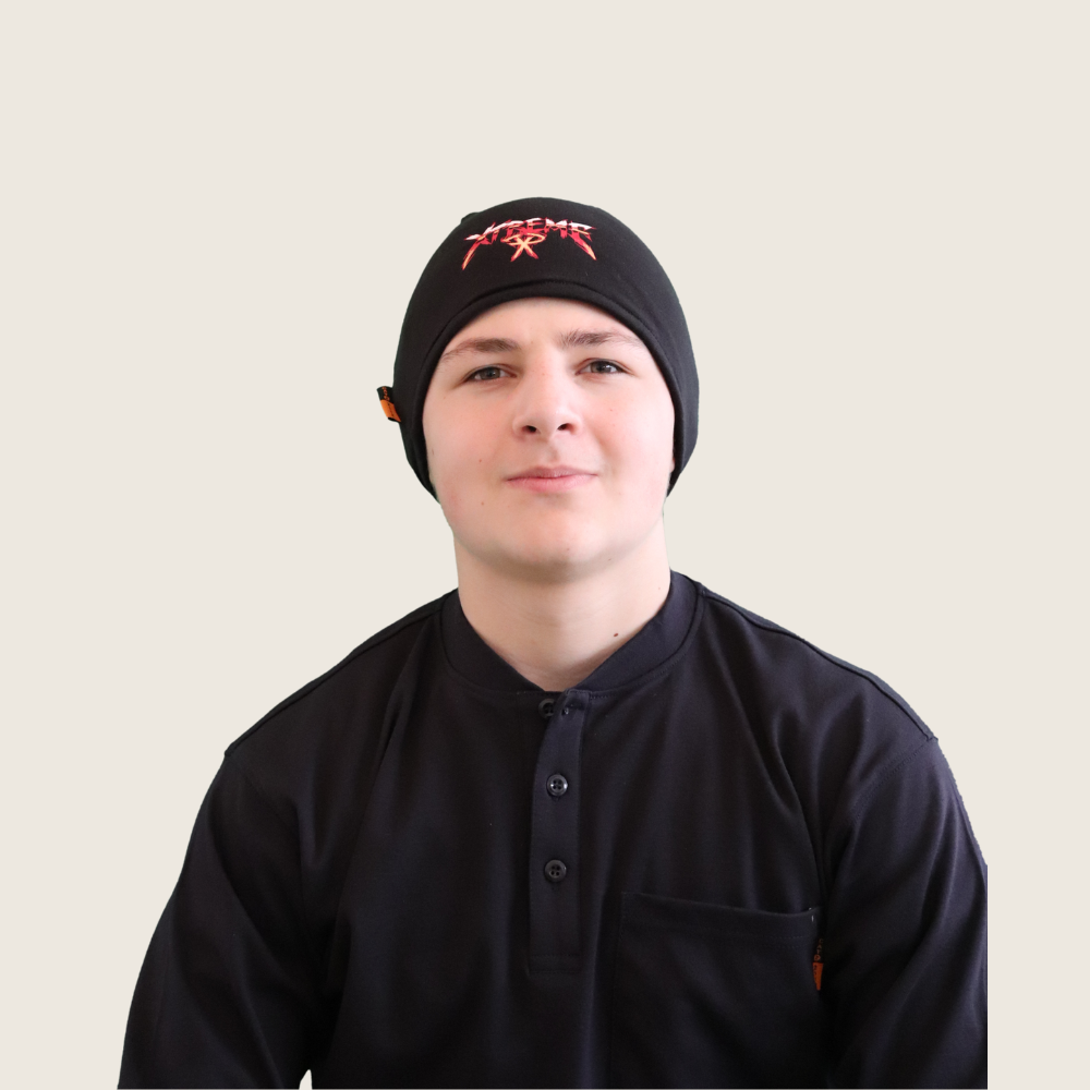 Xtreme FR Beanie Black/Orange - Image 1