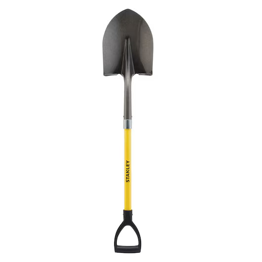 Stanley Fiberglass D-Handle Round Point Shovel - Image 1