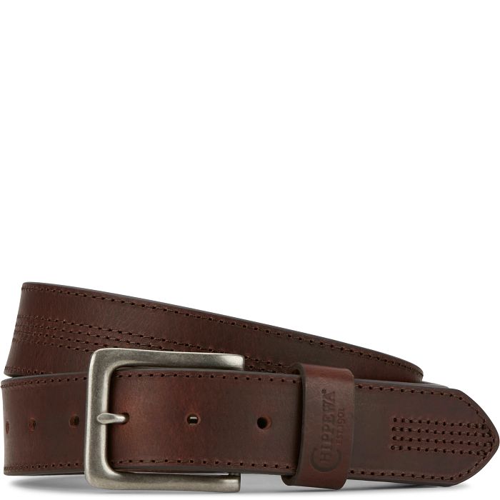 Chippewa Men's Genuine Leather Belt - Center Stitched Detail-DC - Image 1