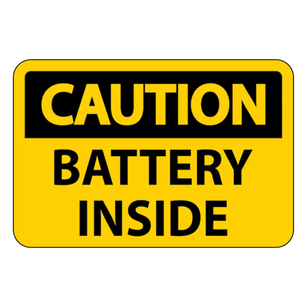 Caution Battery Inside - Image 1