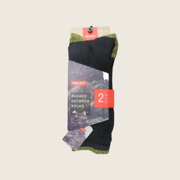 Tru Fit Rugged Outdoor Socks 2 Pack - Image 1