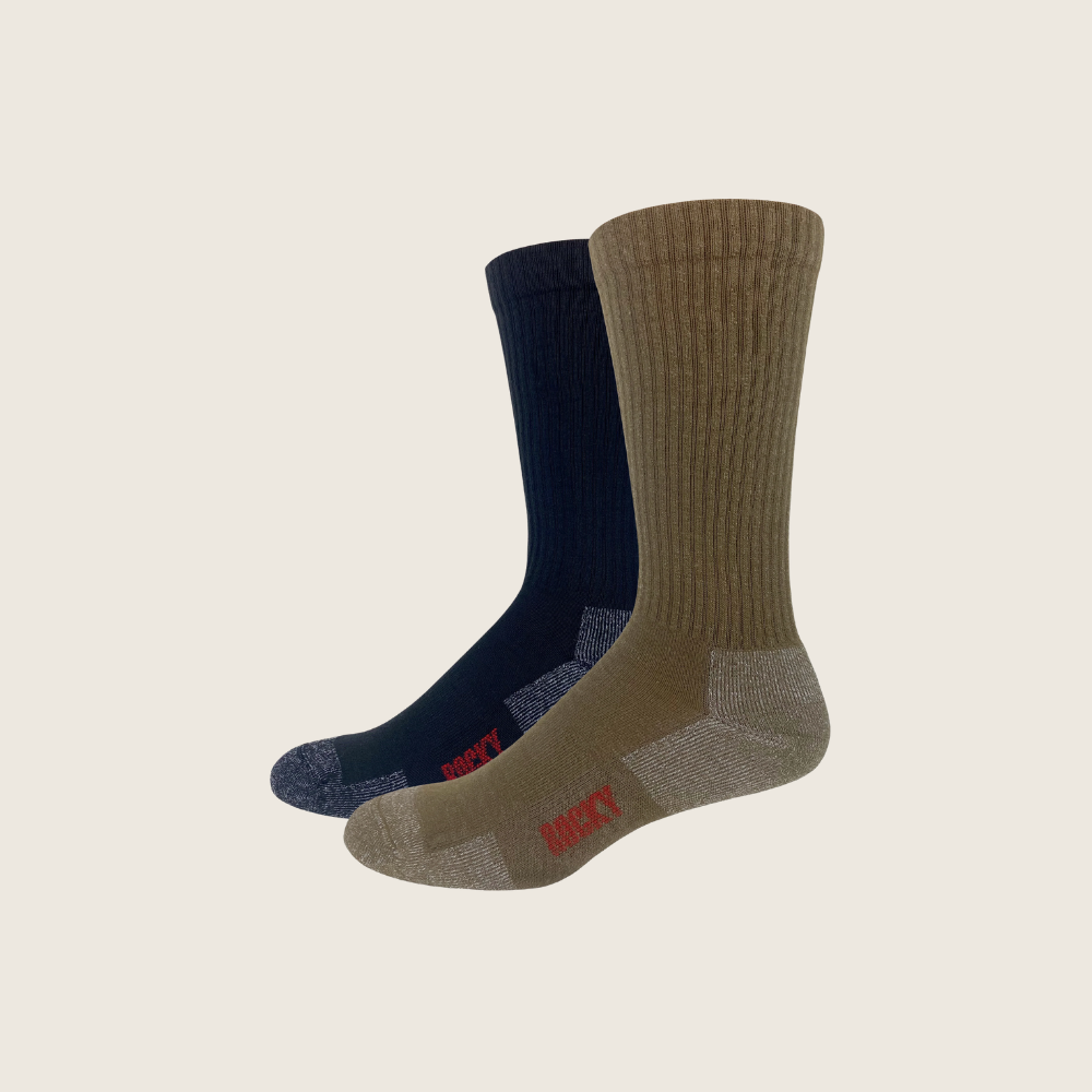 Rocky Boot Lightweight 65% Merino Wool Blend Crew Sock - Image 1