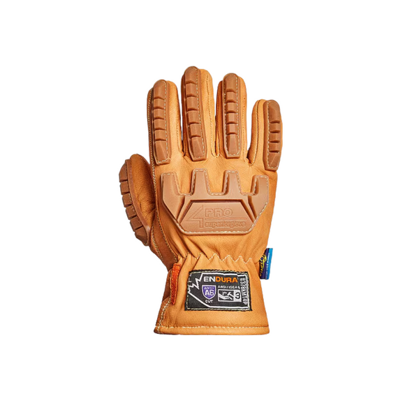 Endura 4PRO 378KMT4P Oilbloc Goat Leather Insulated Impact Glove (Cut 6, Impact 3, Puncture 4, Abrasion 4) - Image 1