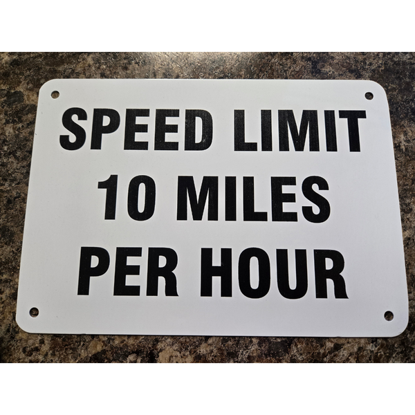 Speed Limit 10 MPH - Image 1
