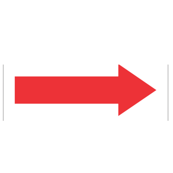 Red Right Arrow White Background and Red Writing - Image 1
