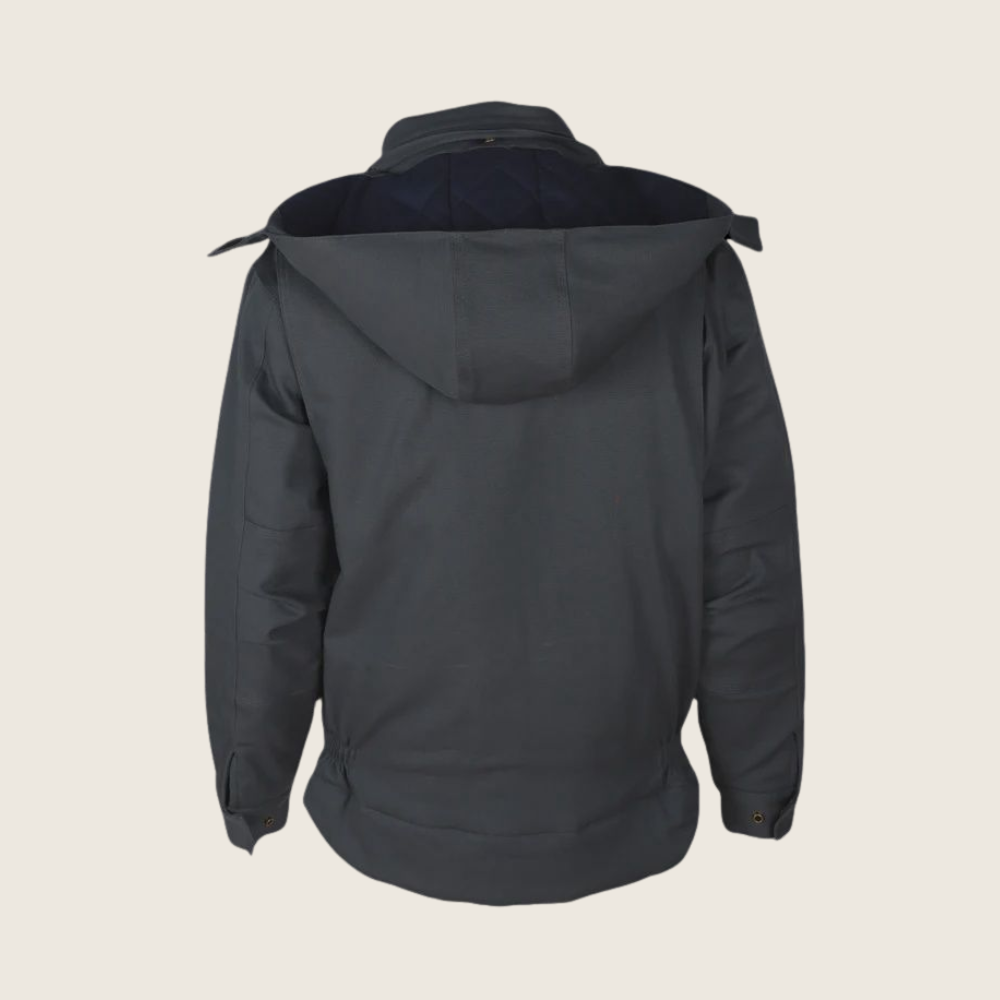 Forge Men's FR Insulated Hooded Stretch Comfort Flex Fabric Duck Jacket - Image 2