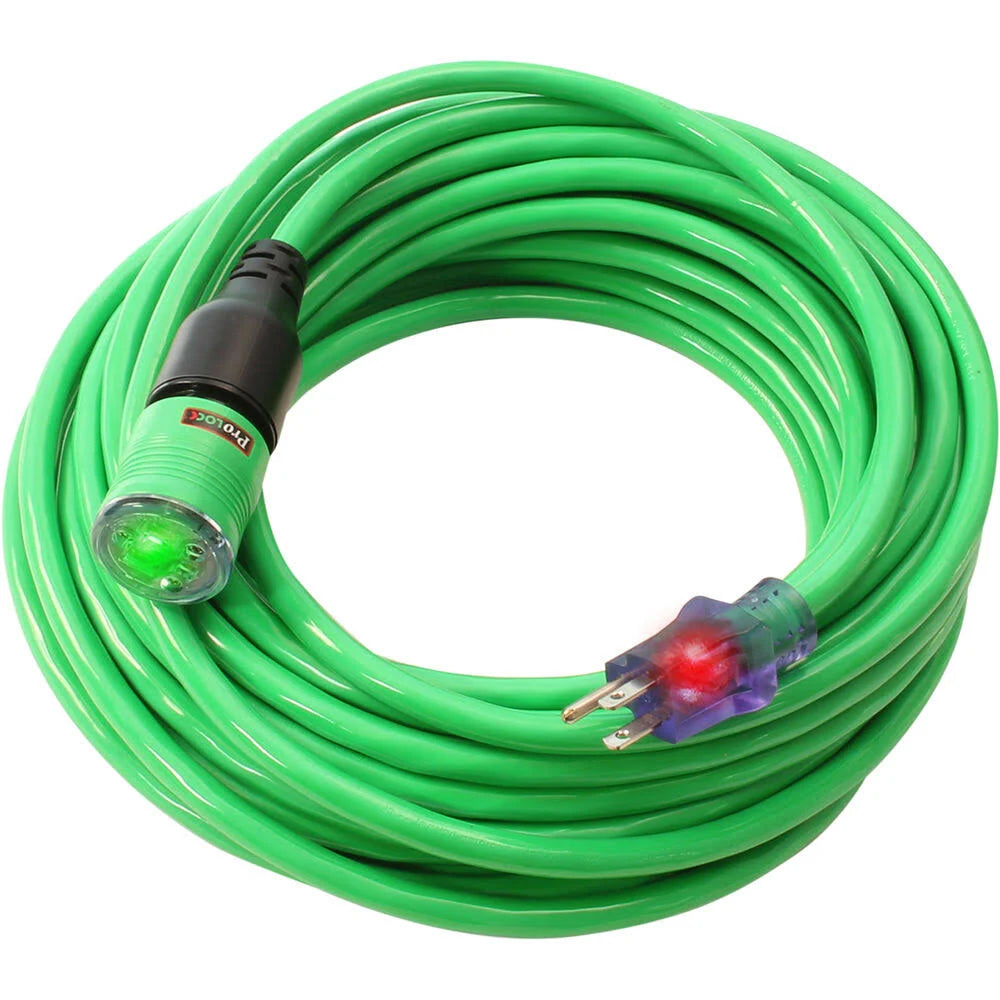 Pro Lock 12/3 SJTW 50' Lighted Extention Cord - Image 2