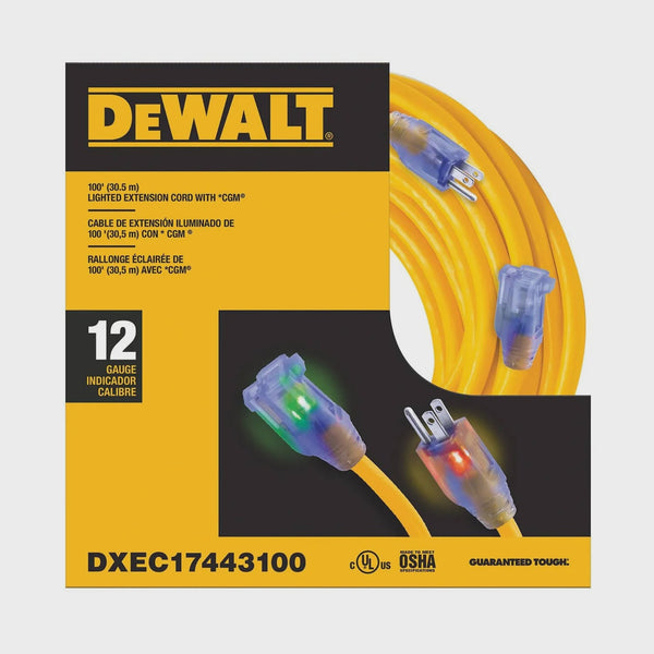Dewalt SJTW Lighted Extension Cord