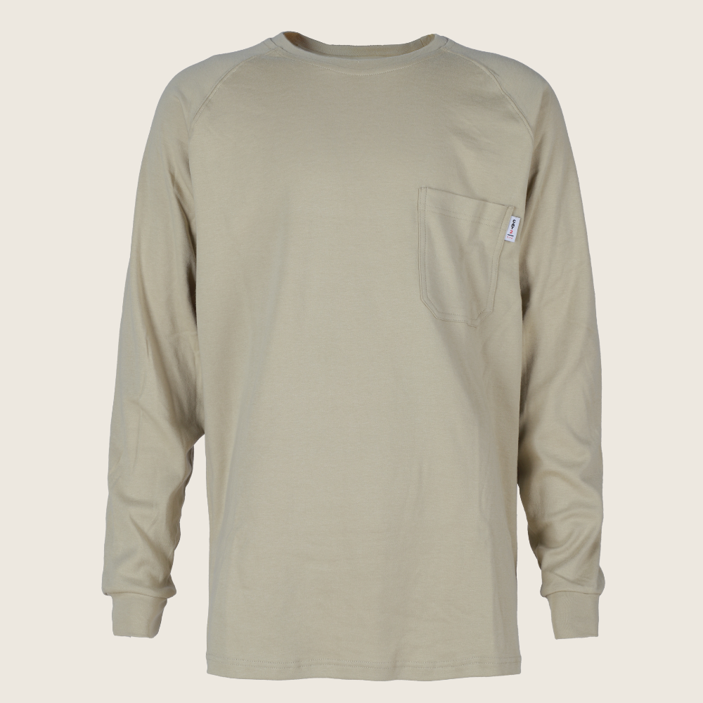 NKE Men's FR Crew Khaki - Image 1