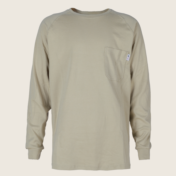 NKE Men's FR Crew Khaki - Image 1
