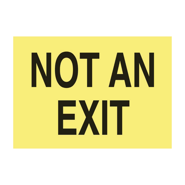 Not An Exit Glow Sign - Image 1
