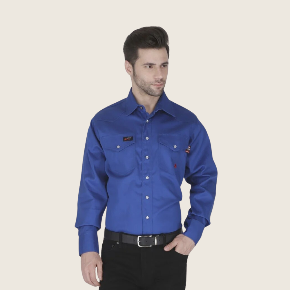 Forge Men's FR Solid Work Shirt - Image 3