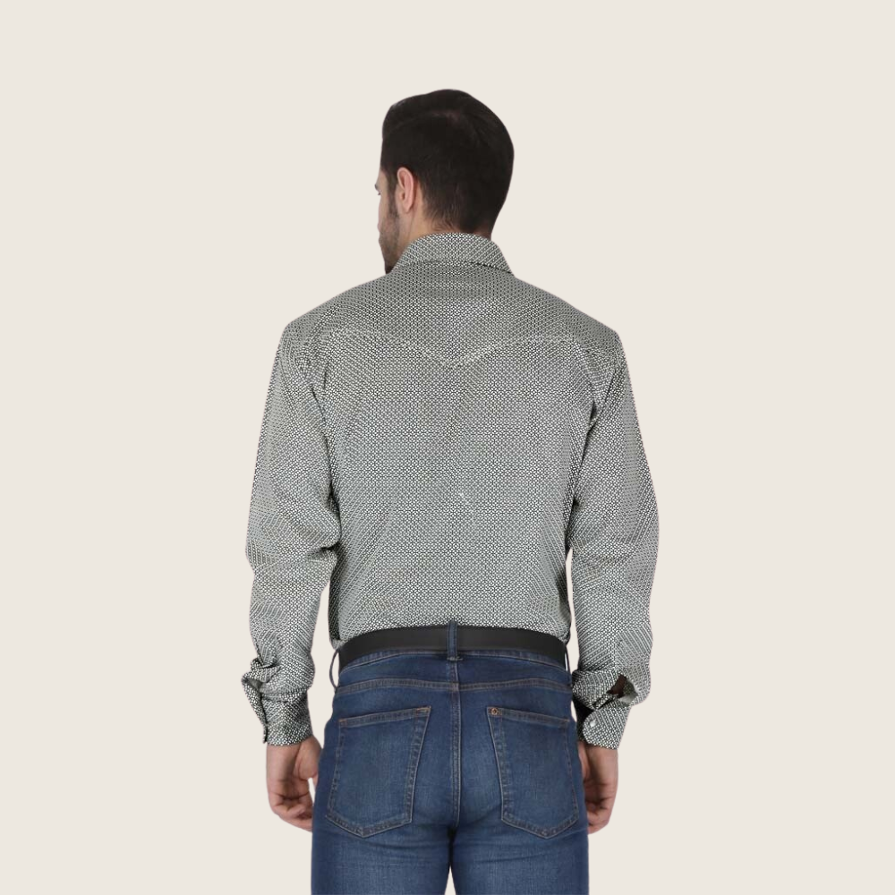 Forge Men's FR MFRPLD-226 Black Printed Shirt - Image 2