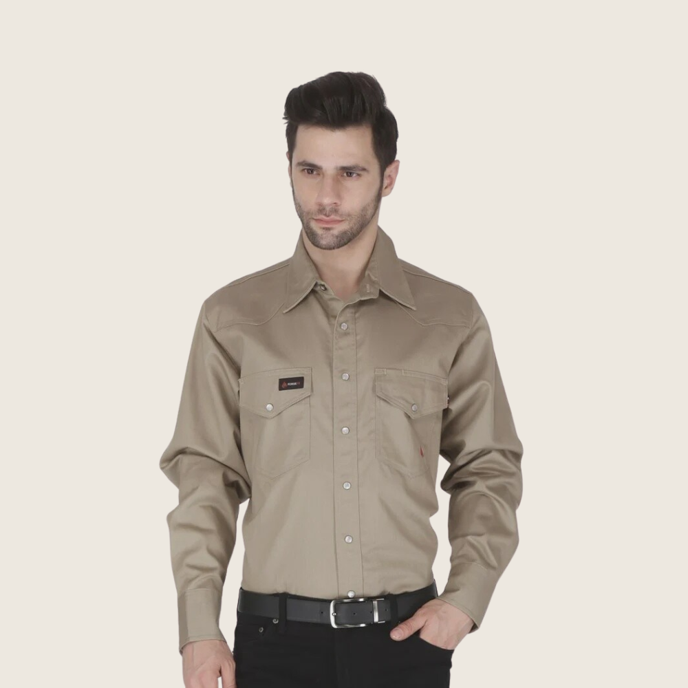 Forge Men's FR Solid Work Shirt - Image 5