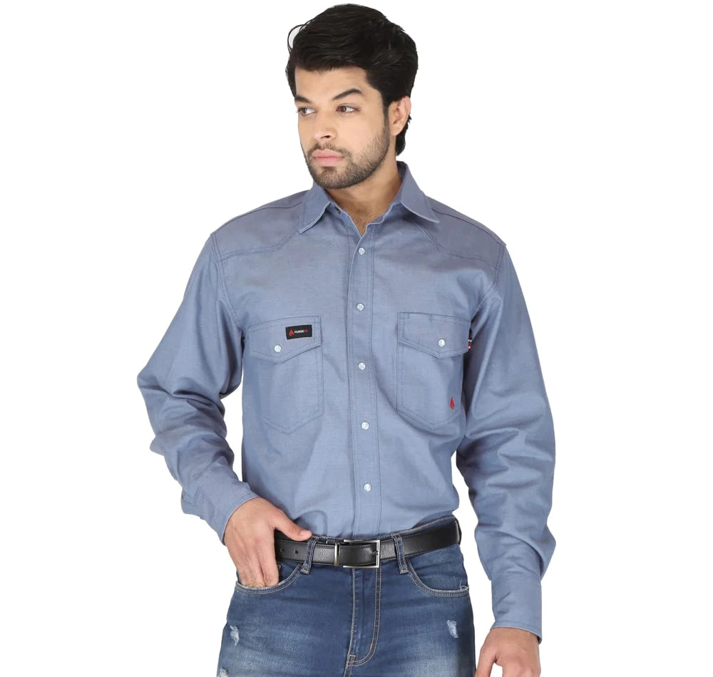 Forge Men's FR Chambray Work Shirt - Image 2