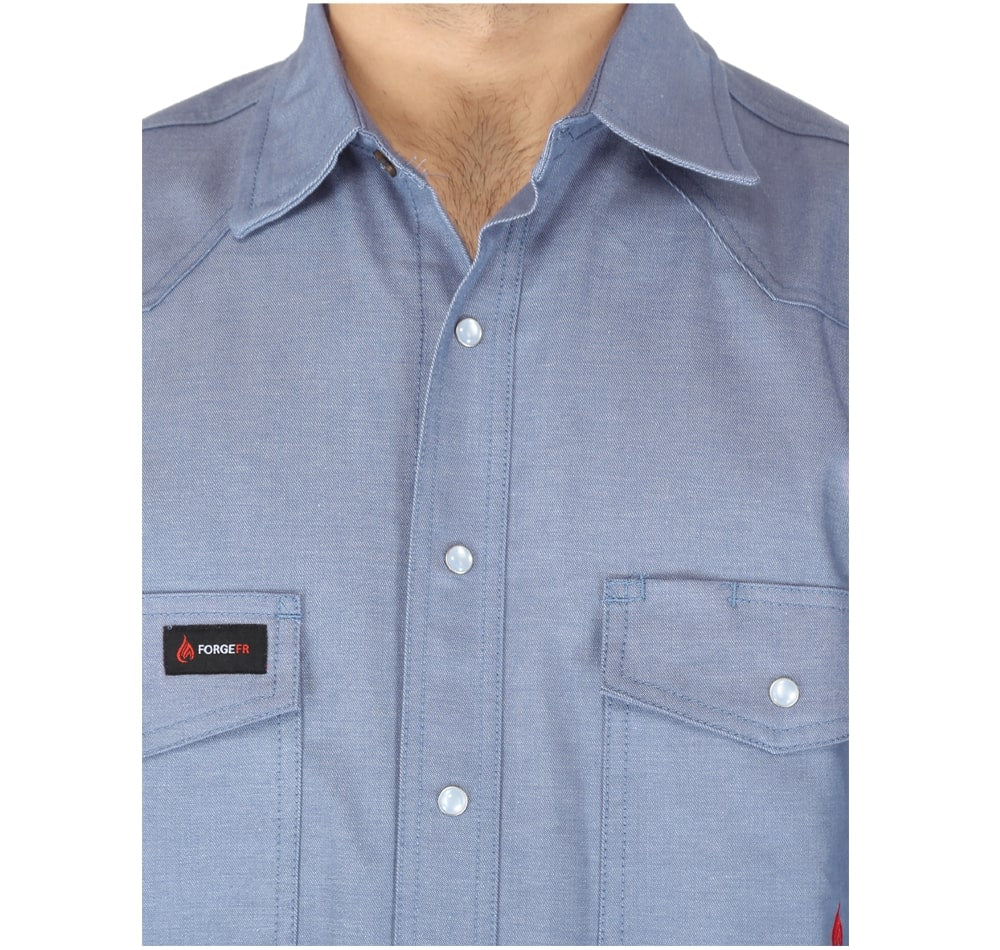 Forge Men's FR Chambray Work Shirt - Image 3