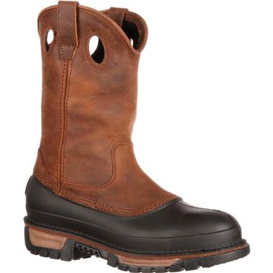 Georgia Muddog  Brown Steel Toe Waterproof Wellington Boot-DNR - Image 1