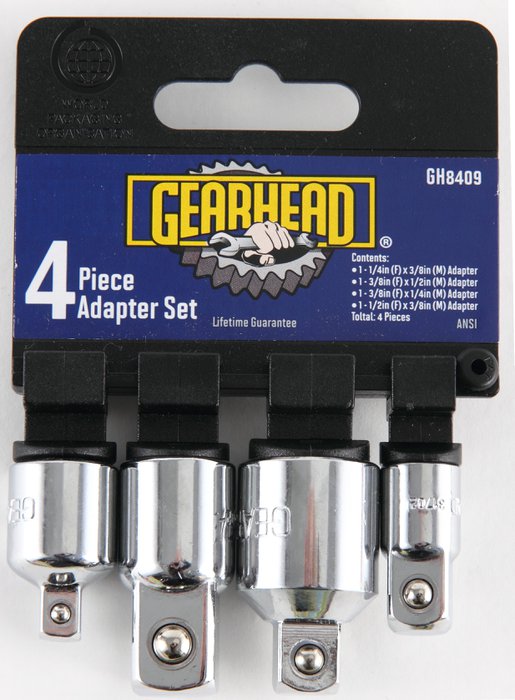 Gearhead 4 Piece Adapter Set - Image 1