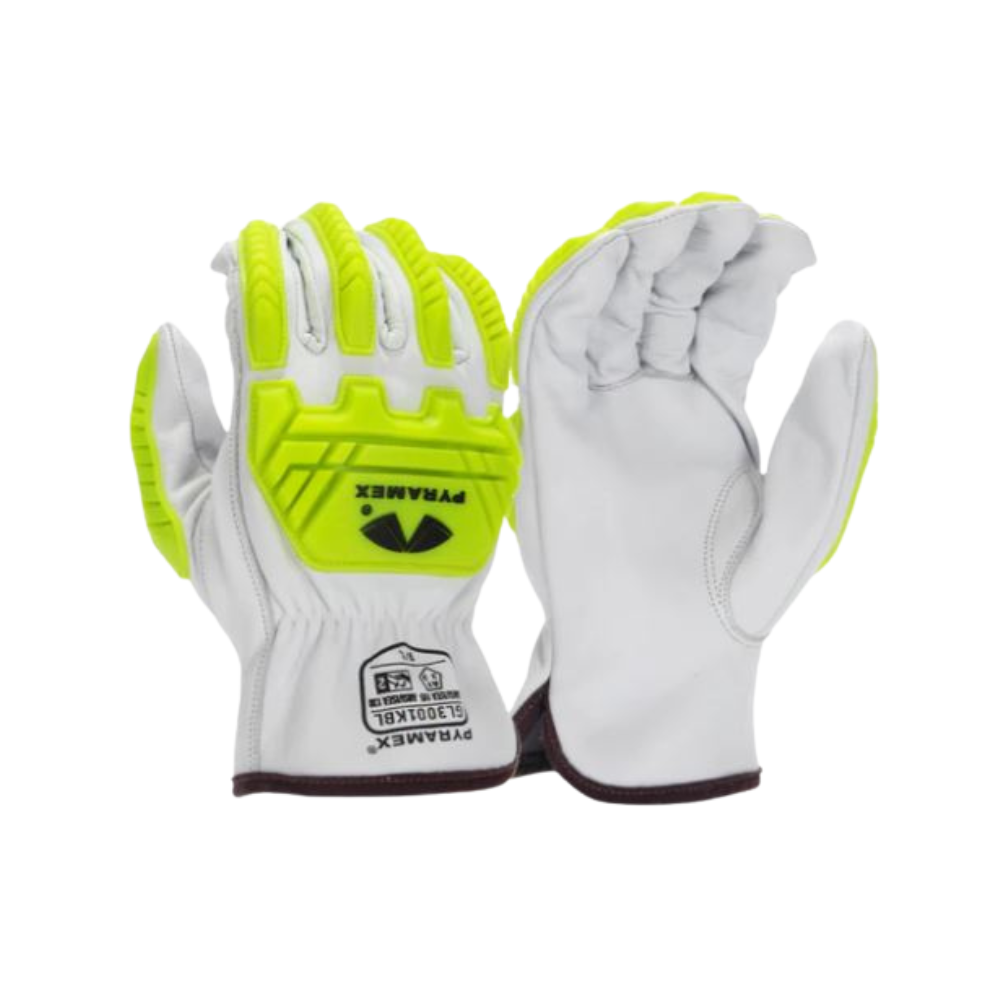 Pyramex Goatskin Leather Impact Driver Glove GL3001KB (Cut 1, Impact 2, Puncture 3) - Image 1