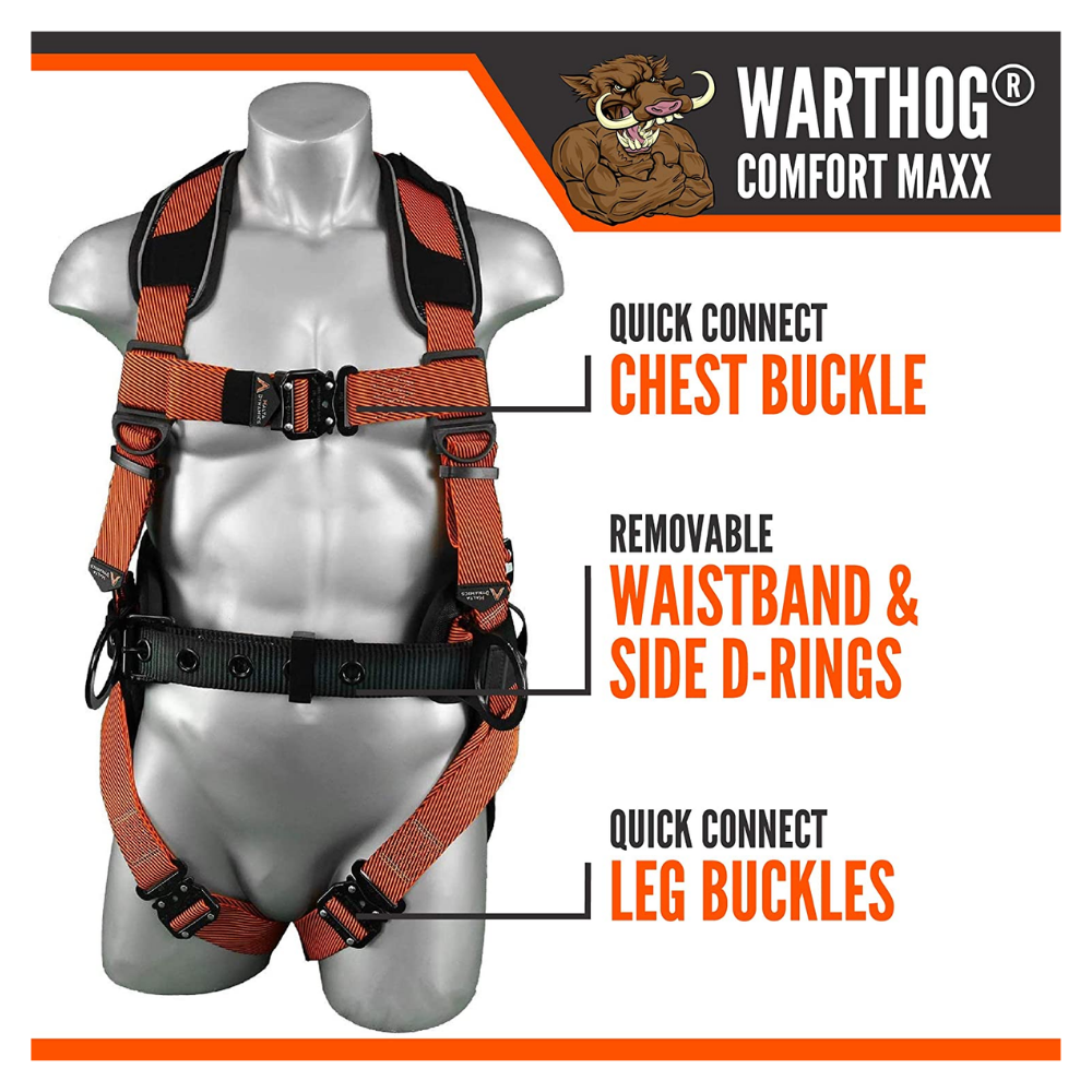 Malta Dynamics Warthog Comfort Maxx Belted Side D-Ring Harness - Image 2