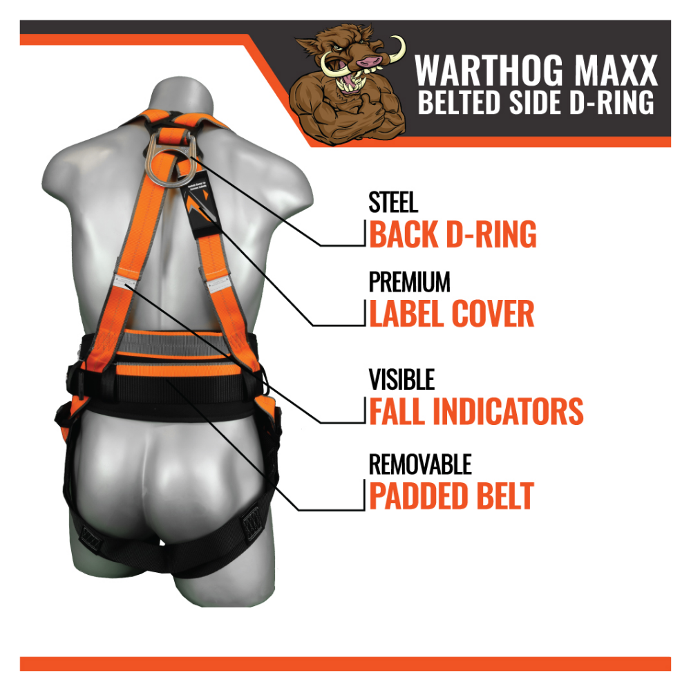 Malta Dynamics Warthog Maxx Belted Side D-Ring Harness - Image 4