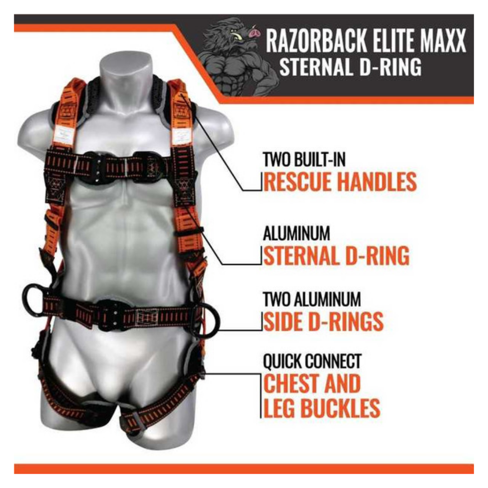 Malta Dynamics Razorback Elite Maxx Sternal D-Ring Harness - Image 3