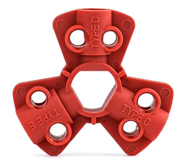 QWORK Pneumatic Quick-Disconnect Lockout- Suitable for 1/4", 3/8", 1/2" Male Connectors - Image 1