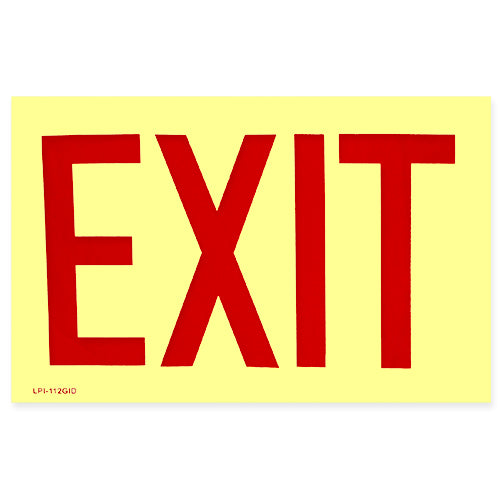 Exit Glow Sign Sticker - Image 1