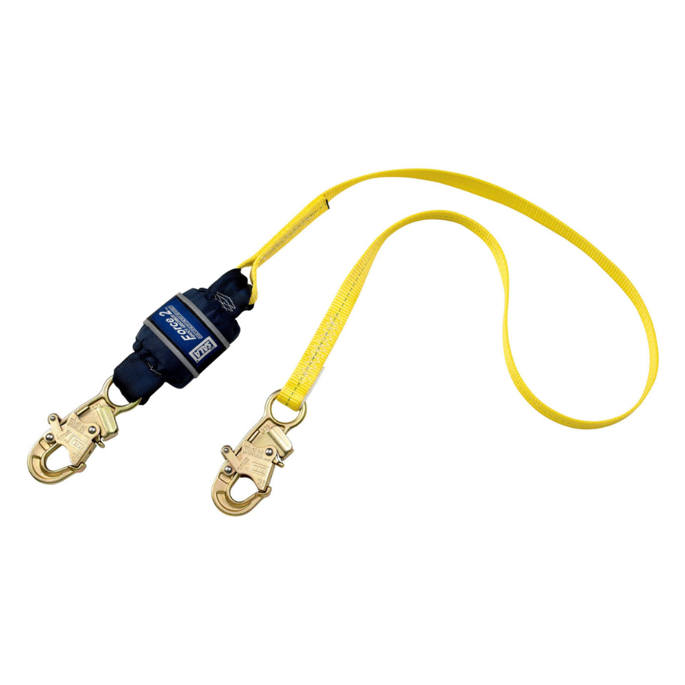 3M DBI Sala 1246167 Force Shock Absorbing Lanyard 6 ft. web single-leg Force2 with snap hooks at each end - Image 1