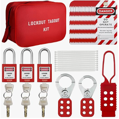 Lockout Tagout Kit 3KD locks Nylon Bag - Image 1