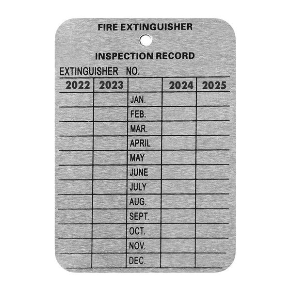 4 Year Inspection Metal Tag - Image 1