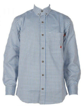 Forge Men's FR MFRPLD-213 Light Blue Printed Shirt - Image 1