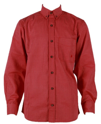 Forge Men's FR MFRPLD-219 Red Plaid Button Shirt - Image 2