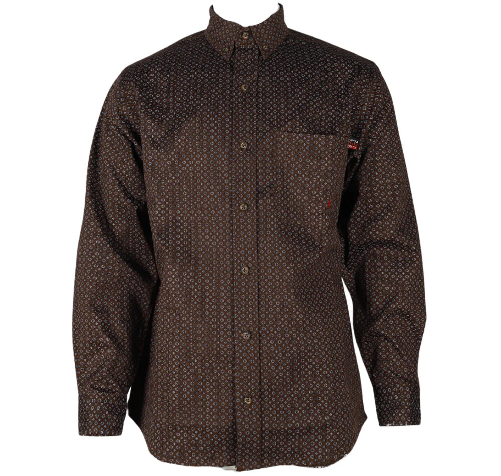 Forge Men's FR Stretch Print Button Shirt - Image 3