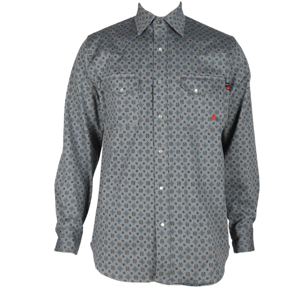 Forge Men's FR Stretch Print Snap Shirt - Image 3