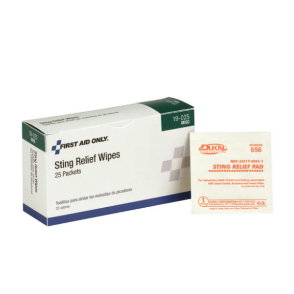 First Aid Only Sting Relief Wipes - Image 1