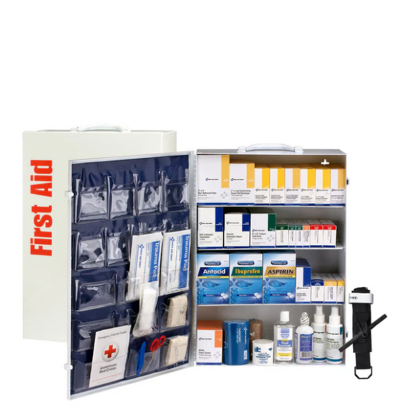 First Aid Only 4 Shelf First Aid Cabinet (ANSI B/2021) - Image 1