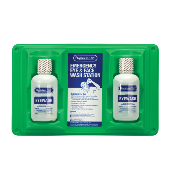 Physicians Care Double 16 oz Eyewash Station - Image 1