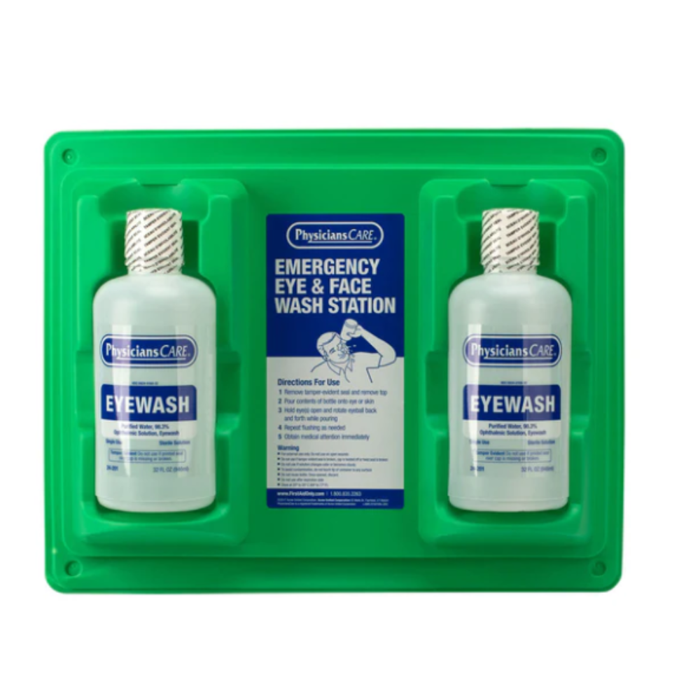 Physicians Care Double 32oz Eyewash Station - Image 1