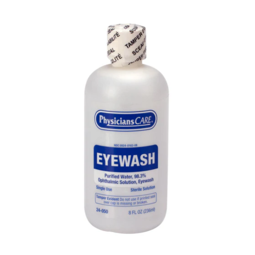 Physicians Care Eyewash Bottle 8 oz, Screw Cap - Image 1