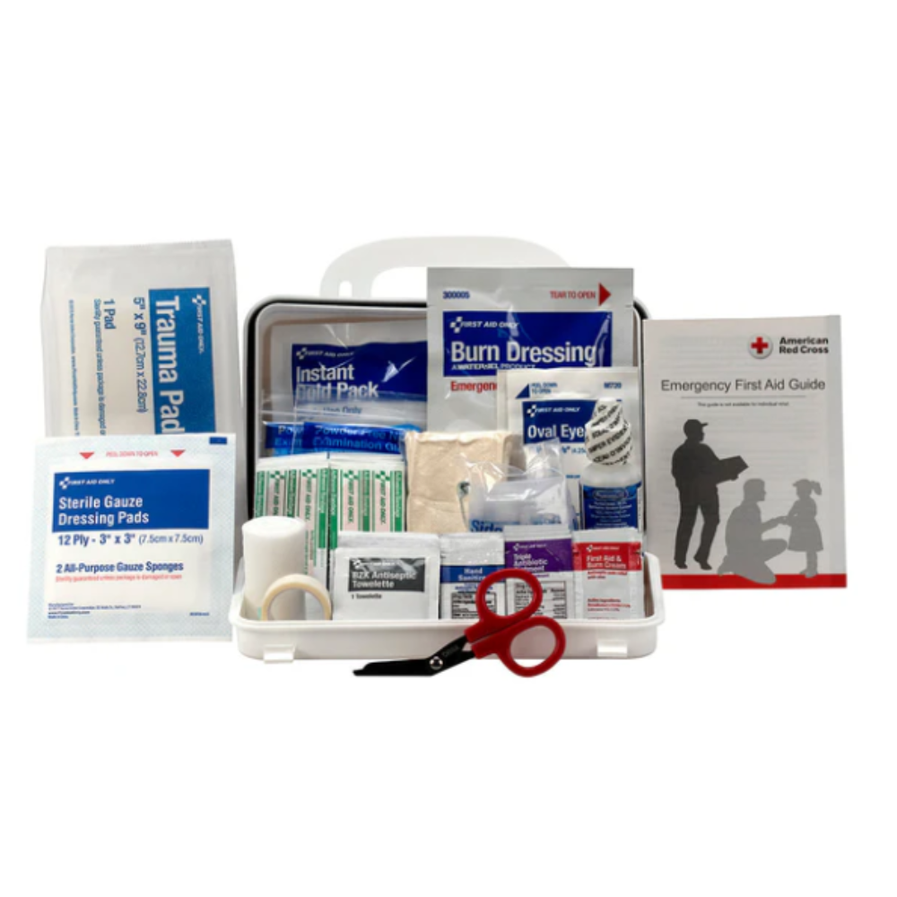 First Aid Only 10 person ANSI A Plastic First Aid Kit , ANSI 2021 Compliant - Image 1
