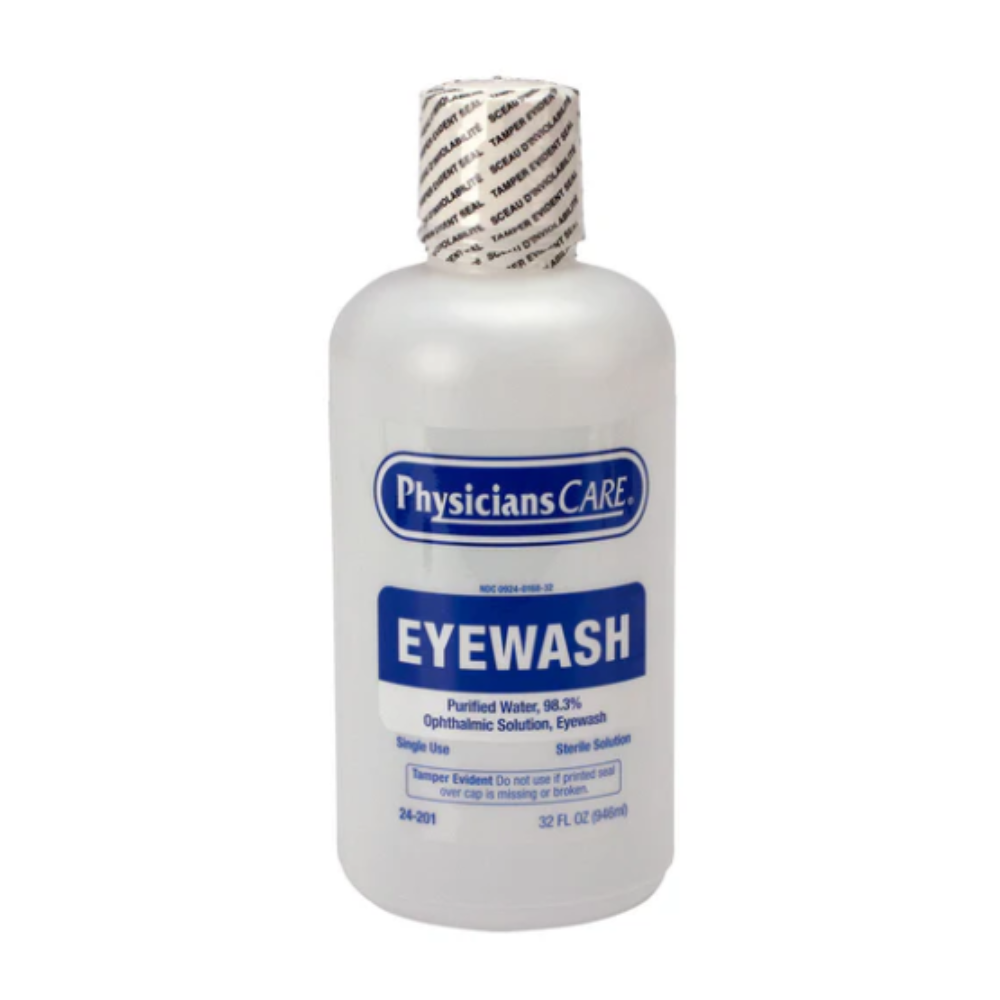 Physicians Care Eyewash Bottle, Screw Cap, 32 oz - Image 1