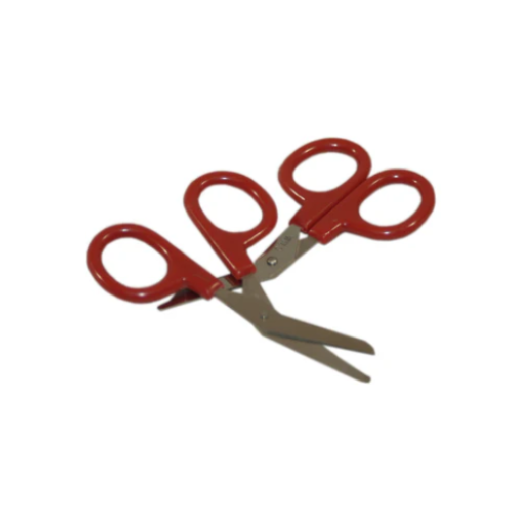 First Aid Only Scissors, Red Handle, 4" - Image 1