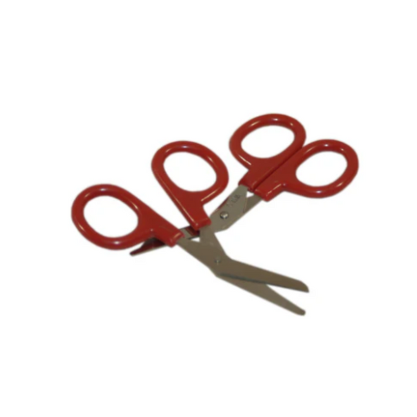 First Aid Only Scissors, Red Handle, 4" - Image 1