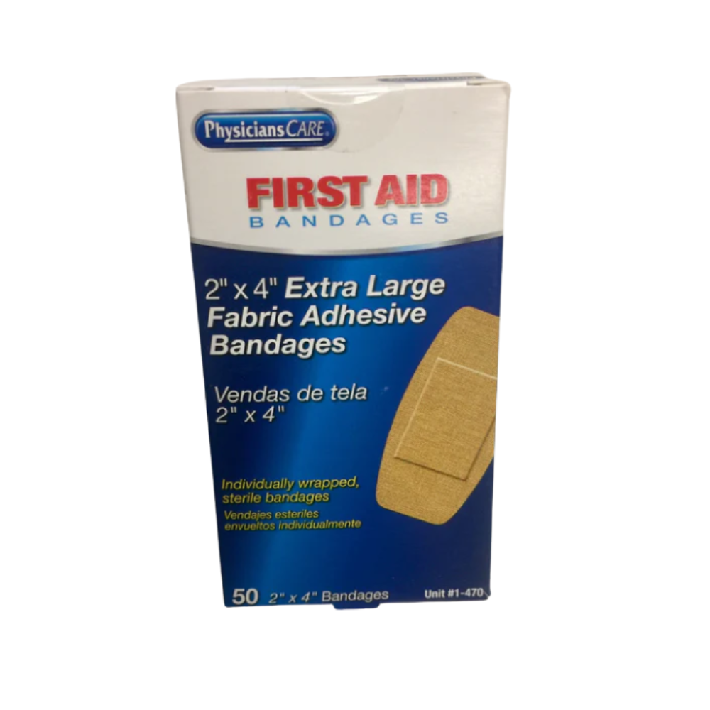 2" x 4" X-Large Fabric Bandages - Image 1