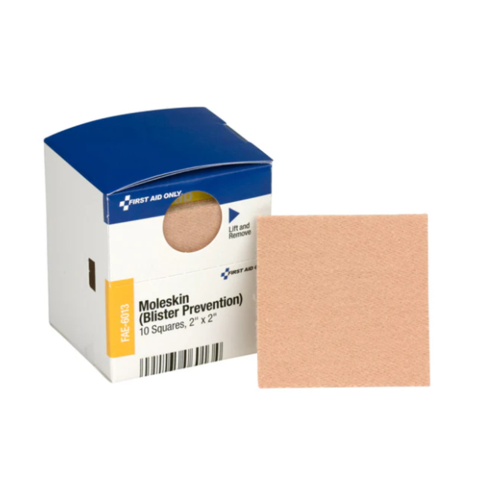 First Aid Only SmartCompliance Refill 2" x 2" Moleskin Blister Prevention - Image 1