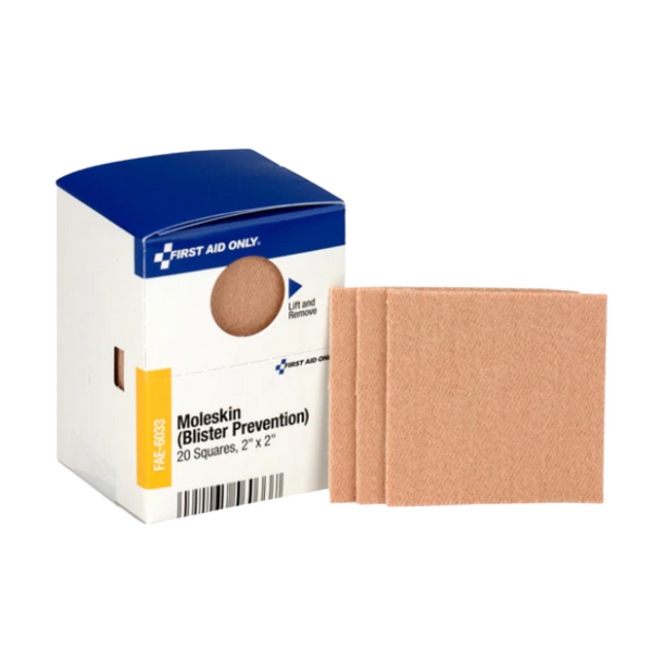 First Aid SmartCompliance Refill 2" x 2" Moleskin Blister Prevention - Image 1