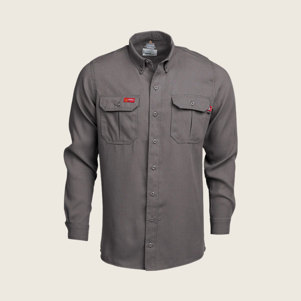 Lapco Men's FR 5oz TecaSafe One Inherent Modern Uniform Shirt - Image 2