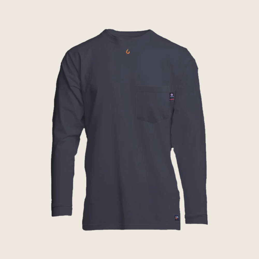 Lapco Men's FR 6oz 93/7 Knit Pocket T-Shirt - Image 1