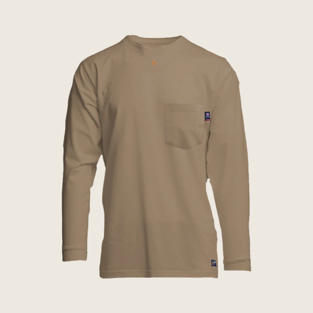 Lapco Men's FR 6oz 93/7 Knit Pocket T-Shirt - Image 2